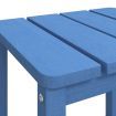 Garden Adirondack Table Aqua Blue 38x38x46 cm HDPE