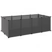 Small Animal Cage Black 144x74x46.5 cm PP and Steel