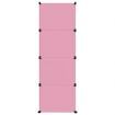 Cube Storage Cabinet for Kids with 12 Cubes Pink PP