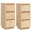 Sideboards 2 pcs 32x34x75 cm Solid Wood Pine