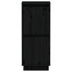 Sideboards 2 pcs Black 31.5x34x75 cm Solid Wood Pine