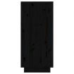 Sideboards 2 pcs Black 31.5x34x75 cm Solid Wood Pine