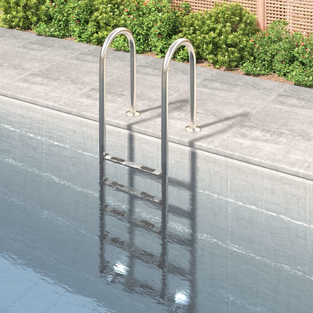 Pool Ladder 54x38x211 cm 304 Stainless Steel