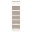 Shoe Cabinet White 34x30x105 cm Solid Wood Pine