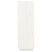 Shoe Cabinet White 34x30x105 cm Solid Wood Pine