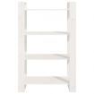 Book Cabinet/Room Divider White 80x35x125 cm Solid Wood Pine