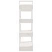 Book Cabinet/Room Divider White 80x35x125 cm Solid Wood Pine