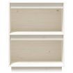 Console Cabinet White 60x34x75 cm Solid Wood Pine