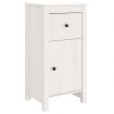 Sideboard White 40x35x80 cm Solid Wood Pine