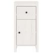 Sideboard White 40x35x80 cm Solid Wood Pine