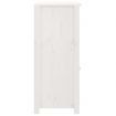 Sideboard White 40x35x80 cm Solid Wood Pine