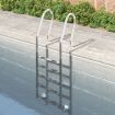 Pool Ladder 54x38x211 cm 304 Stainless Steel