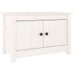 Shoe Cabinet White 70x38x45.5 cm Solid Wood Pine