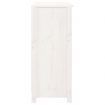 Sideboard White 70x35x80 cm Solid Wood Pine