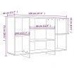 Sideboard Grey Sonoma 120x30x75 cm Engineered Wood
