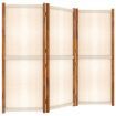 3-Panel Room Divider Cream White 210x180 cm