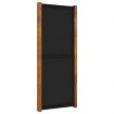 3-Panel Room Divider Black 210x180 cm