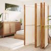 6-Panel Room Divider Cream White 420x180 cm