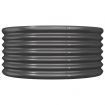 Garden Planter Powder-coated Steel 80x80x36 cm Anthracite