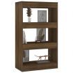 Book Cabinet/Room Divider Brown Oak 60x30x103 cm Engineered Wood