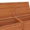 Outdoor Cushion Box Brown 150x50x56 cm Solid Wood Fir