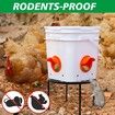 Metal Stand for Chicken Feeder Waterer,Iron Stand Holder with 4 Legs,Round Supports Rack for Buckets Barrels Equipped Installed with Feeder Waterer Port,for Coop Poultry Indoor Outdoor (2pack)