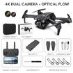 New H66 Mini Drone 4K Professional HD Dual Camera Optical Flow Air Pressure Fixed Height RC Dron Foldable Quadcopter Kids Toys