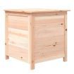 Outdoor Cushion Box 50x50x56 cm Solid Wood Fir