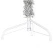 Slim Artificial Half Christmas Tree with Stand Silver 180 cm