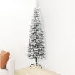 Slim Artificial Half Christmas Tree with Flocked Snow 180 cm