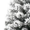 Slim Artificial Half Christmas Tree with Flocked Snow 180 cm