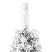 Slim Artificial Half Christmas Tree with Flocked Snow 150 cm