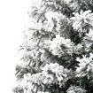 Slim Artificial Half Christmas Tree with Flocked Snow 150 cm