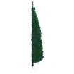Slim Artificial Half Christmas Tree with Stand Green 150 cm