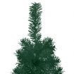 Slim Artificial Half Christmas Tree with Stand Green 150 cm