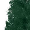 Slim Artificial Half Christmas Tree with Stand Green 150 cm