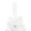 Slim Artificial Half Christmas Tree with Stand White 210 cm