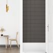 Wall Panels 12 pcs Dark Grey 90x15 cm Fabric 1.62 m²