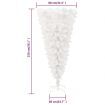 Upside-down Artificial Christmas Tree with Stand White 150 cm