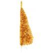 Artificial Half Christmas Tree with Stand Gold 150 cm PVC