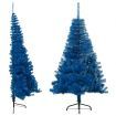 Artificial Half Christmas Tree with Stand Blue 150 cm PVC