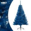 Artificial Half Christmas Tree with Stand Blue 150 cm PVC