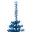 Artificial Half Christmas Tree with Stand Blue 150 cm PVC