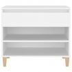 Shoe Cabinet White 70x36x60 cm Engineered Wood