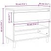 Shoe Cabinet White 70x36x60 cm Engineered Wood