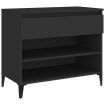 Shoe Cabinet Black 70x36x60 cm Engineered Wood