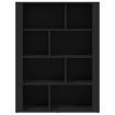 Sideboard Black 80x30x106 cm Engineered Wood