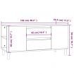TV Cabinet High Gloss White 102x44.5x50 cm Engineered Wood