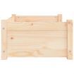 Dog Bed 65.5x50.5x28 cm Solid Pine Wood