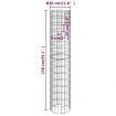 Circular Gabion Raised Beds 3 pcs Galvanised Steel Ø30x150 cm